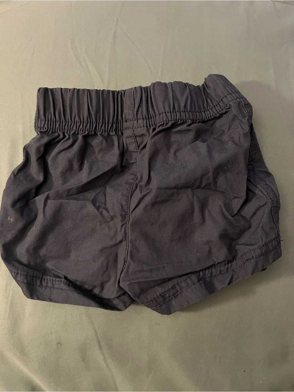 Carter's White Polo Shirt with Dark gray Drawstring Shorts